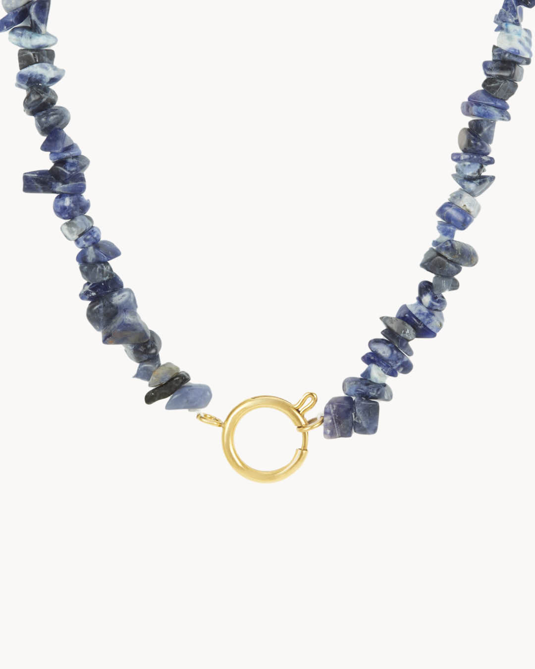 Positivity Stone Sodalite Mvintage Charm Chain, Gold