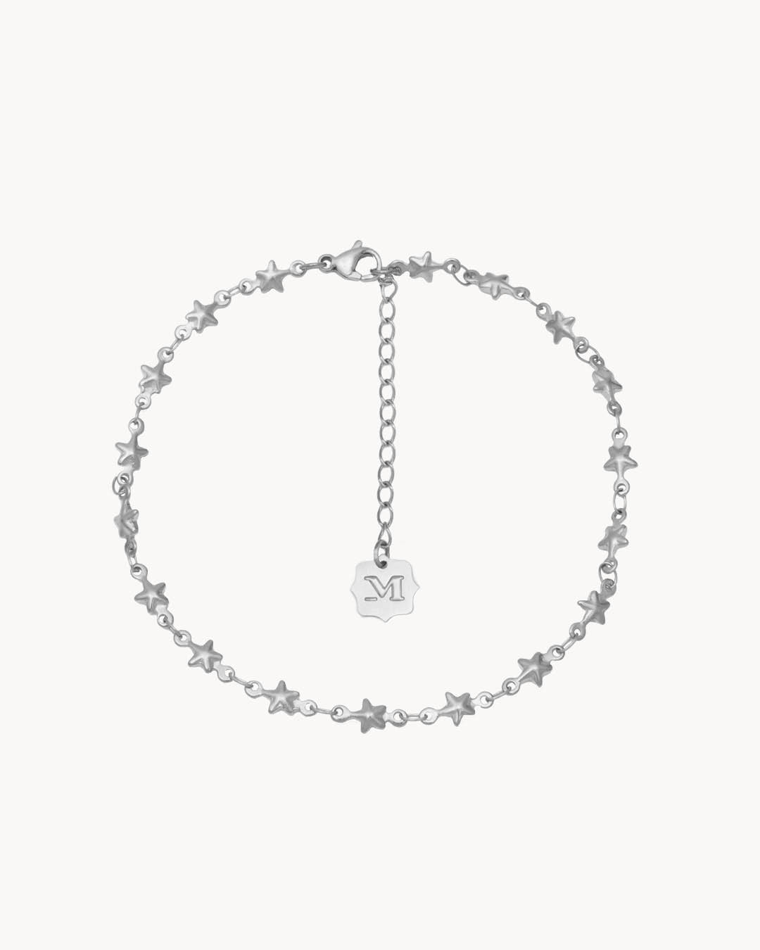 Radiant Starfish Anklet, Silver