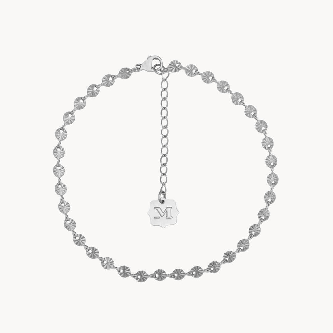 Lucky Vibes Anklet, Silver