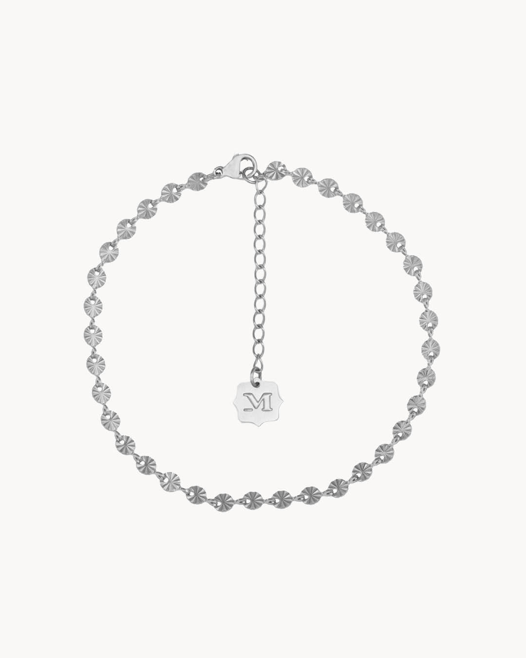 Lucky Vibes Anklet, Silver