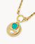 May Nanna Hollow Halo Protection Birthstone Set, Gold