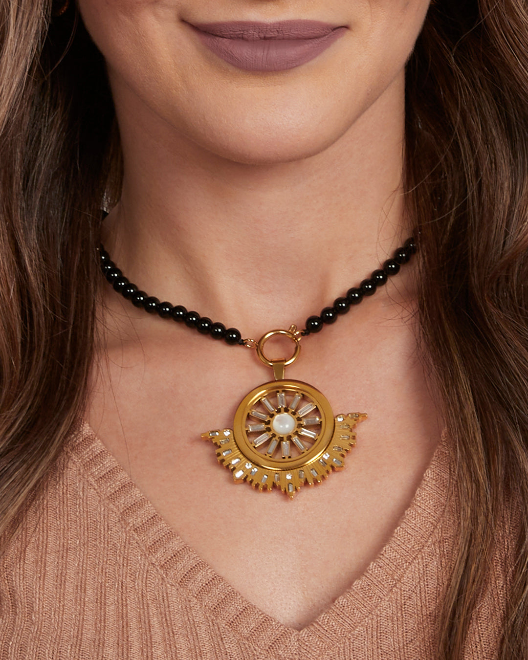 Shine Twist Pendant, Gold