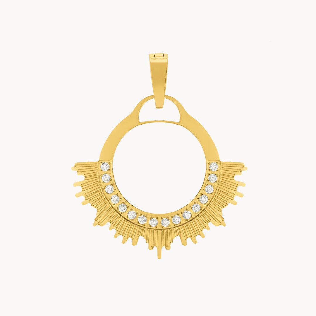 Shine Halo Pendant, Gold