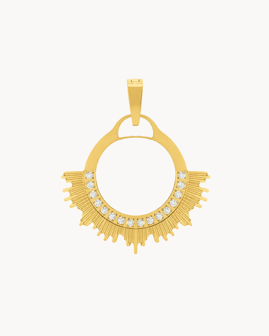 Shine Halo Pendant, Gold