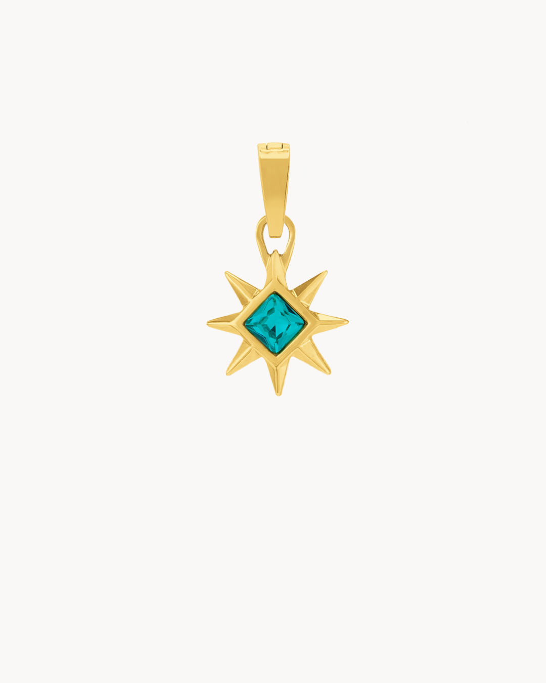Birthstone Star light Pendant, Gold