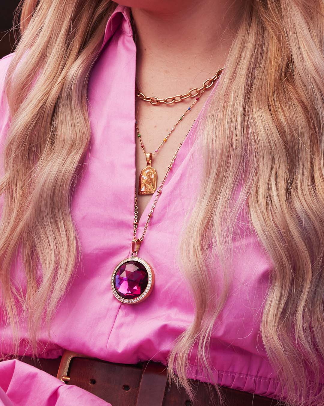 St Galentines Pendant, Gold