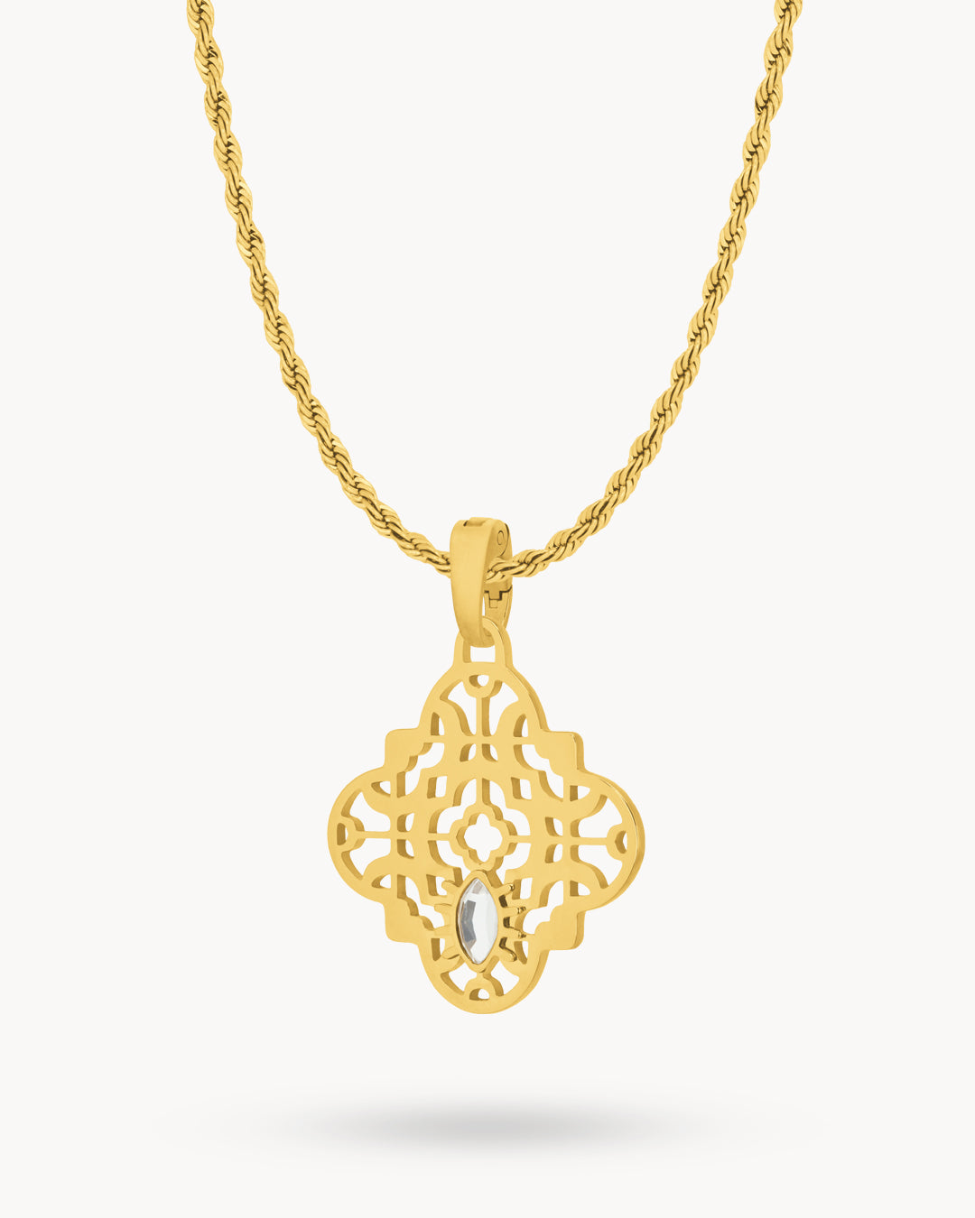 Bizzilla Window Necklace Set, Gold
