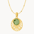August Bizzilla Signature Birthstone Necklace Set, Gold