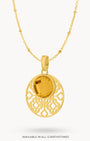 November Bizzilla Signature Birthstone Necklace Set, Gold