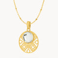 April Bizzilla Signature Birthstone Necklace Set, Gold