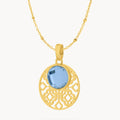 December Bizzilla Signature Birthstone Necklace Set, Gold