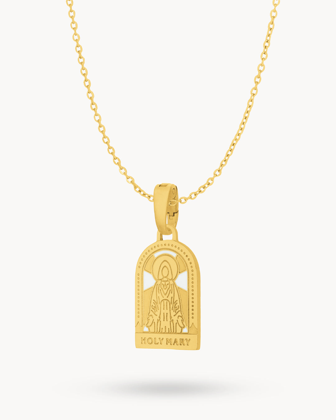 Holy Mary Necklace Set, Gold