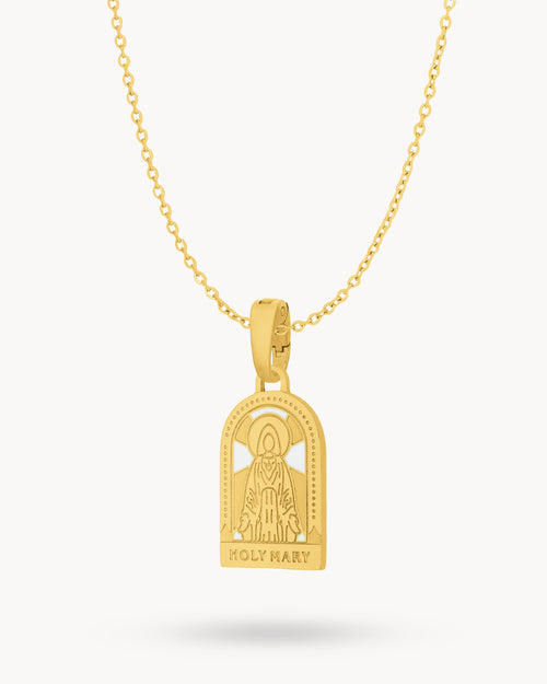 Halsketten-Set Heilige Maria, Gold