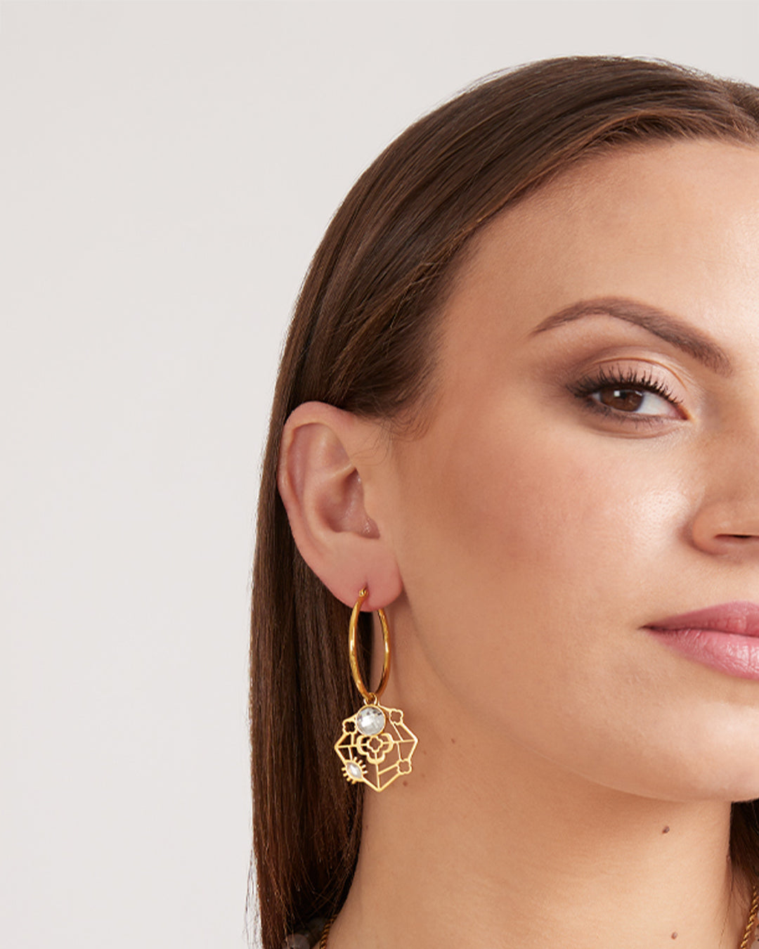 Bizzilla Spider, Gold Earring Pendants