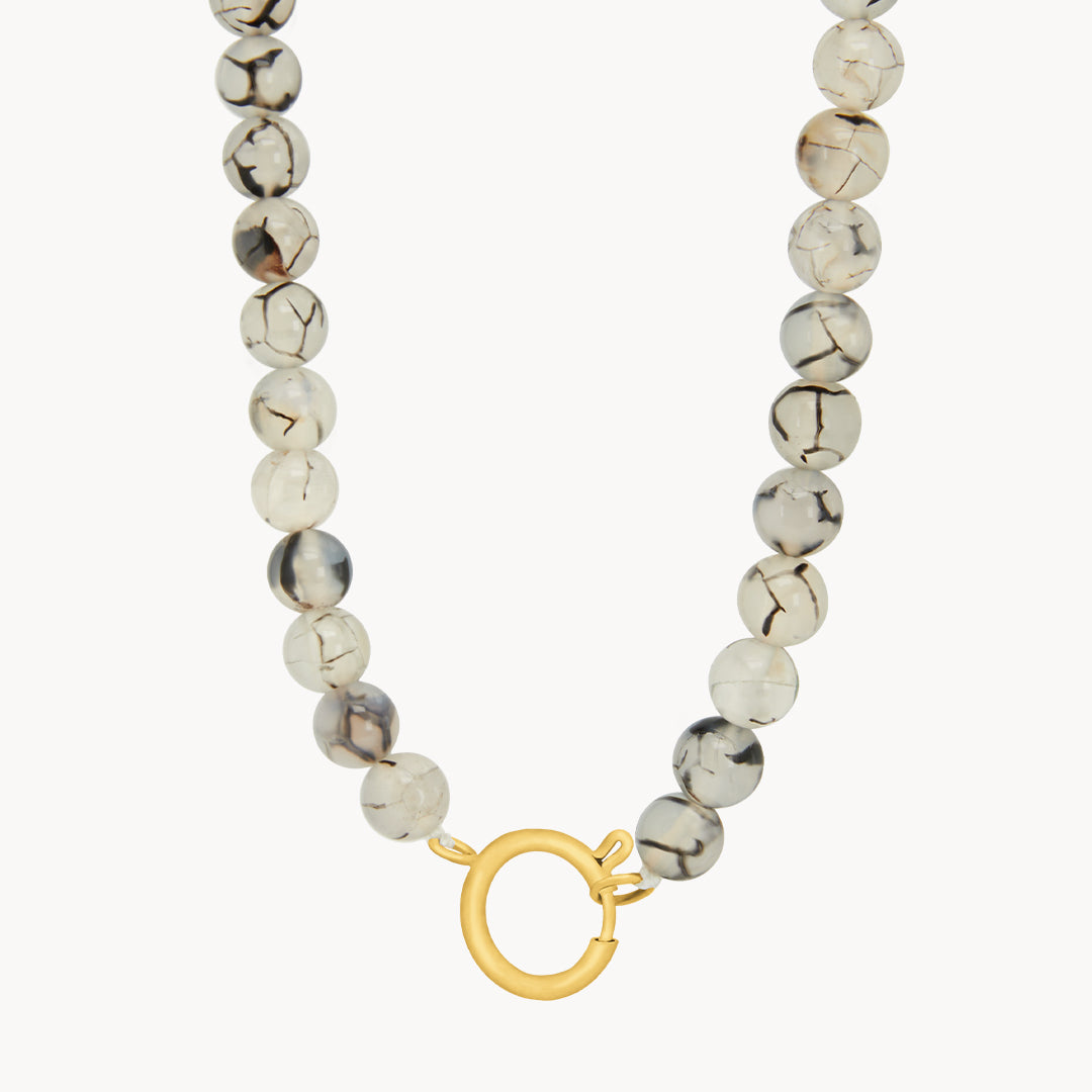 Speranza Dragon Agate Charm Chain