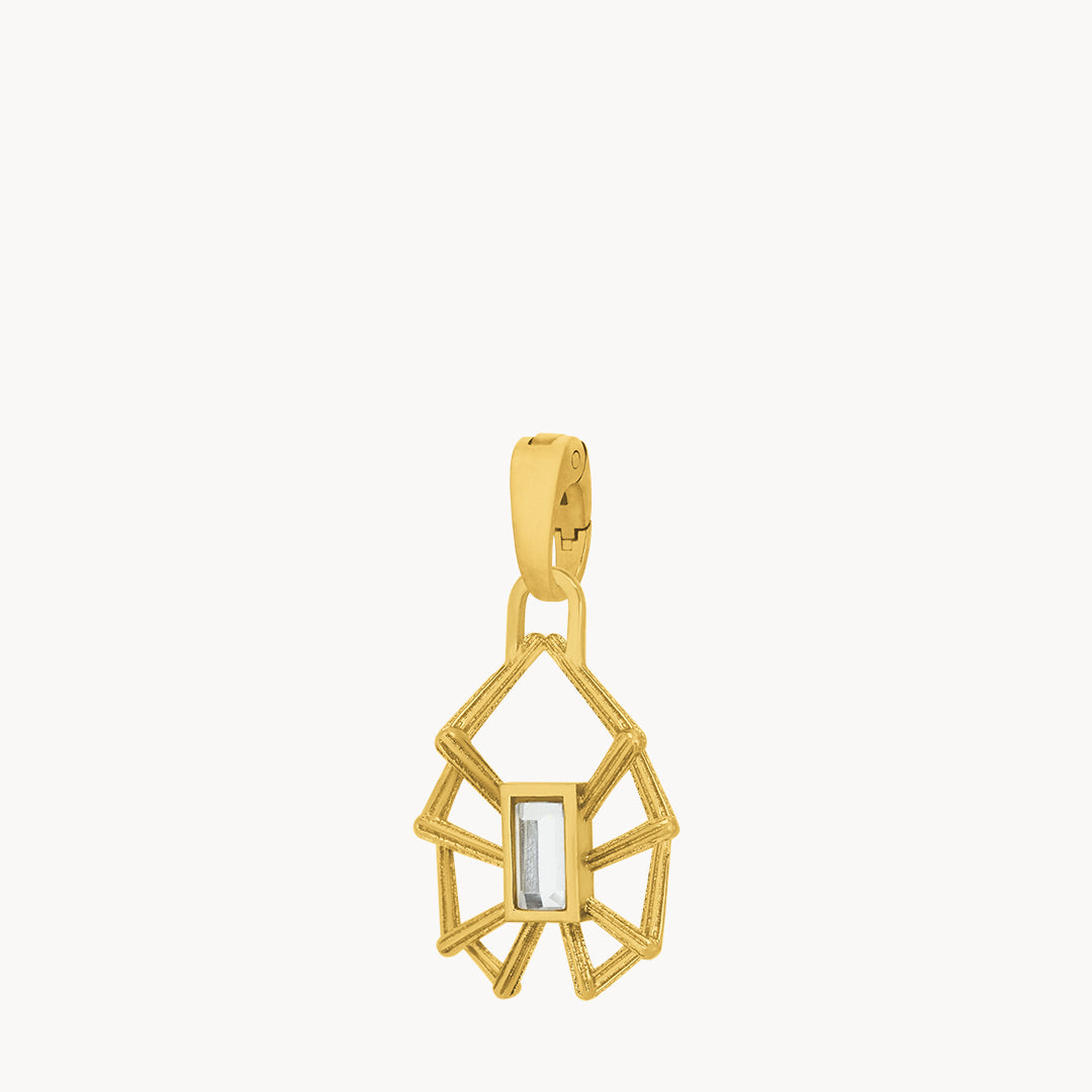 Hope Spider Pendant , Gold