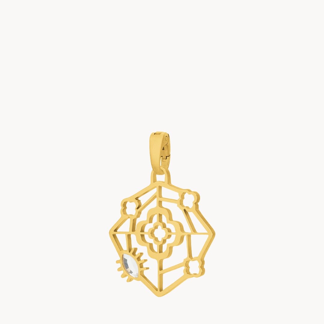 Bizzilla Spider Pendant, Gold