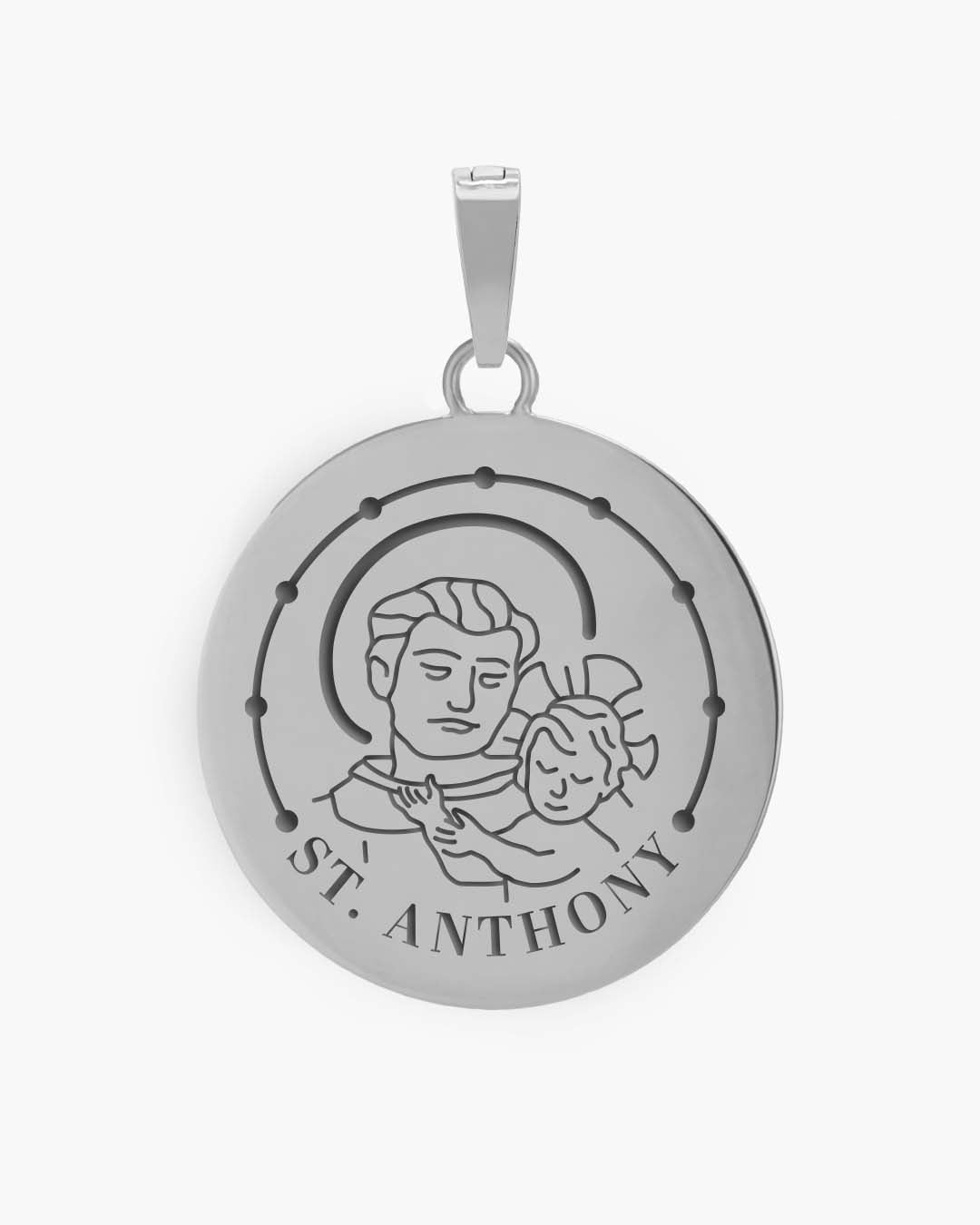 St Anthony Pendant, Silver