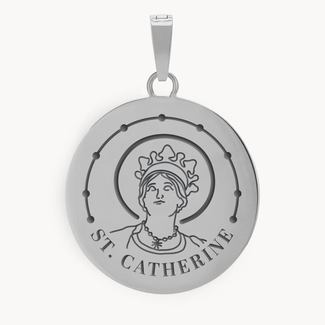 St Catherine Pendant, Silver