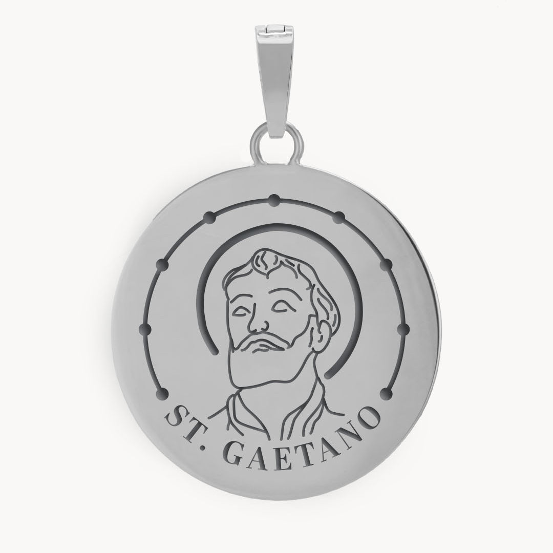 St Gaetano Pendant, Silver