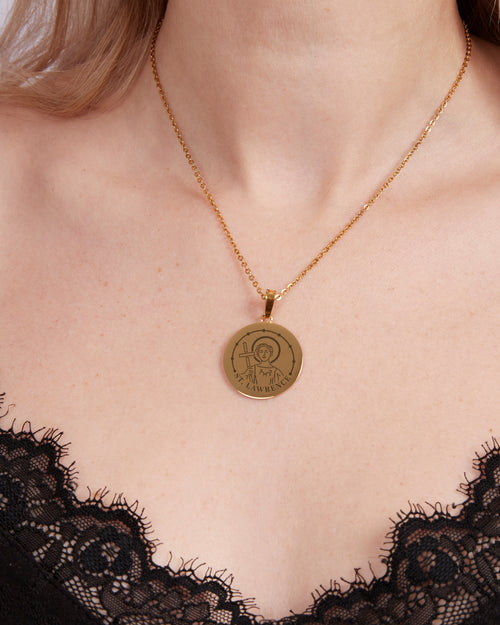 St Lawrence Pendant, Gold