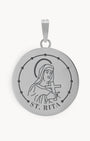 St Rita Pendant, Silver