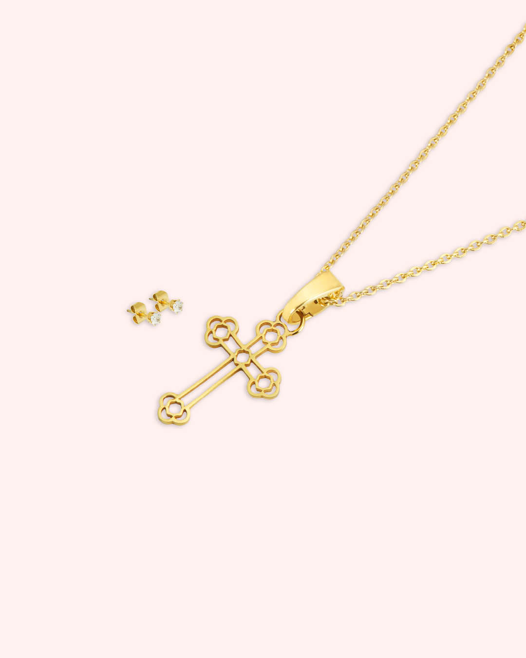 Confirmation Salib Full Set, Gold
