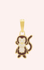 Cheeky Monkey Pendant, Gold