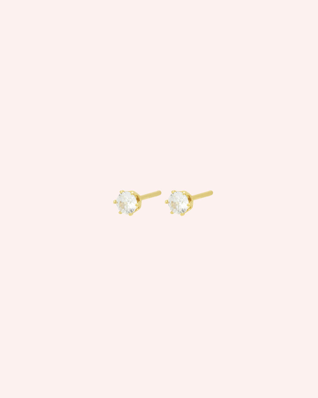 Zirconia Dainty Stud Earrings