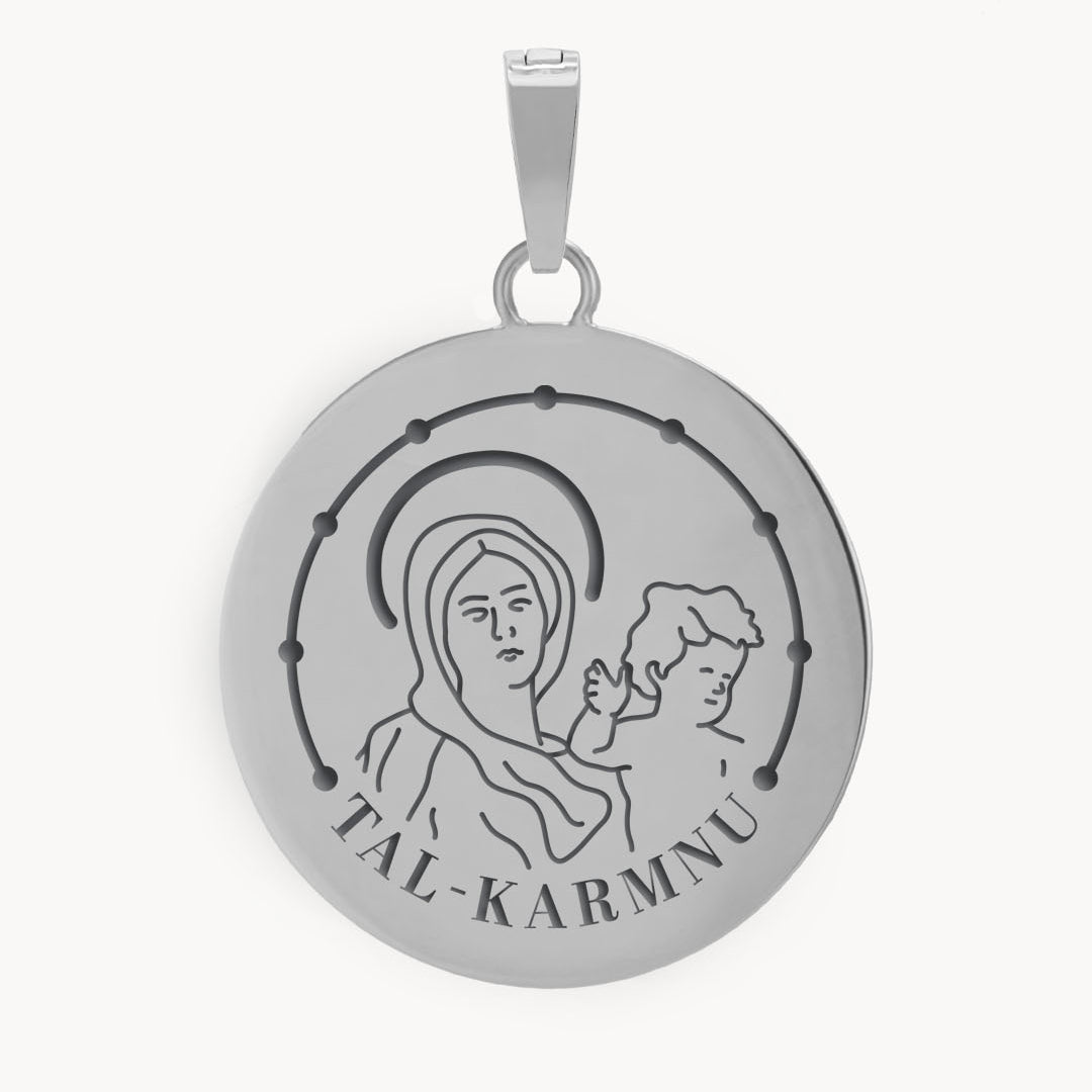 Madonna Tal-Karmnu Pendant, Silver