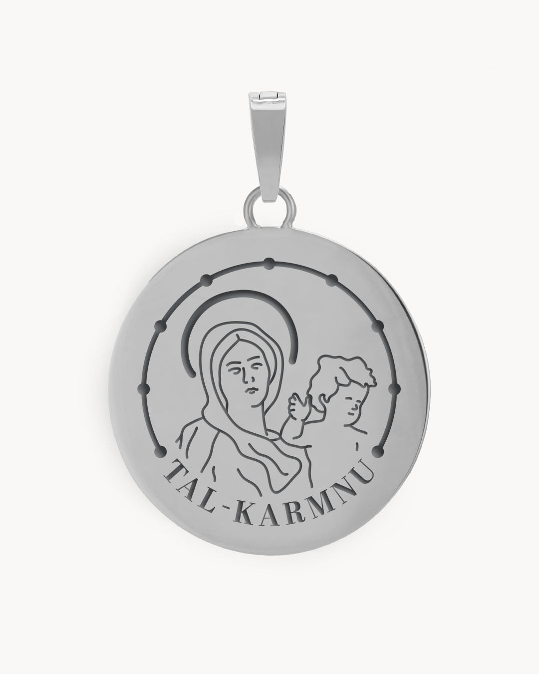 Madonna Tal-Karmnu Pendant, Silver