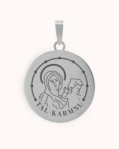 Madonna Tal-Karmnu Pendant, Silver