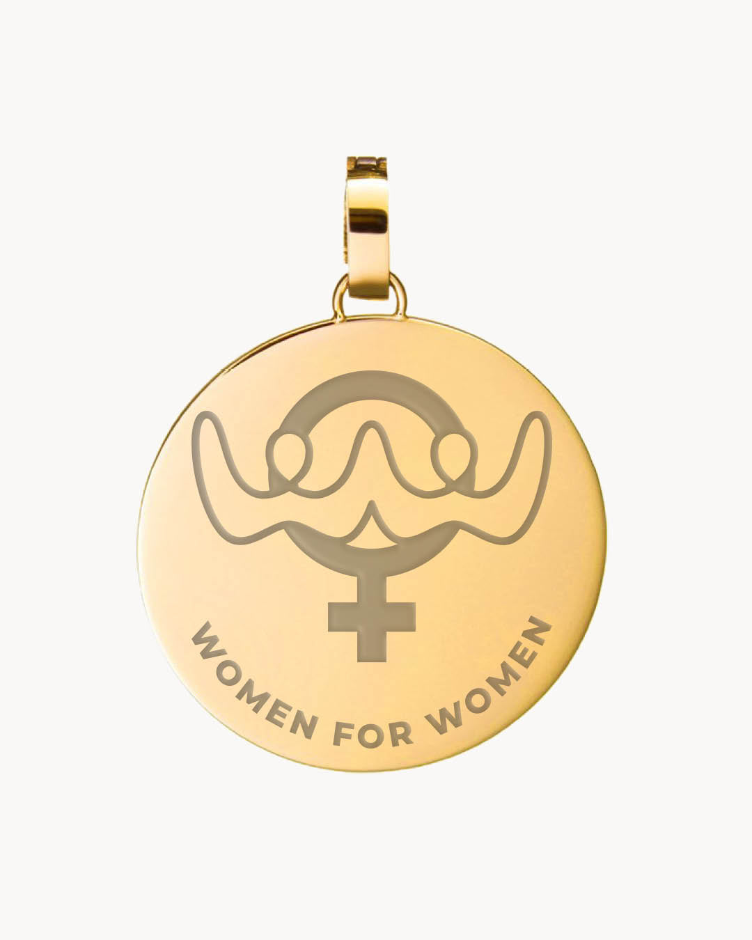 Women for Women Pendant, Gold