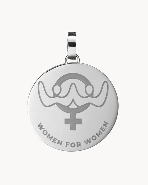 Women for Women Pendant, Silver