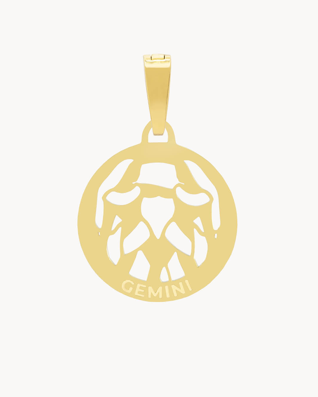 Gemini Pendant, Gold (May 21 - Jun 20)