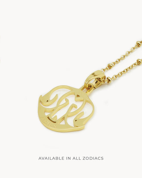   Zodiac Necklace Set, Gold