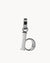 B Initial Pendant, Silver